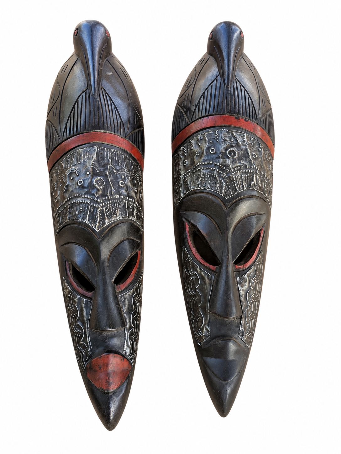 Masque de bois de teck du Sahel